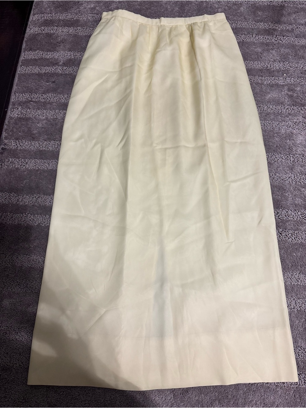 Women's Butter Yellow Straight Maxi Skirt
